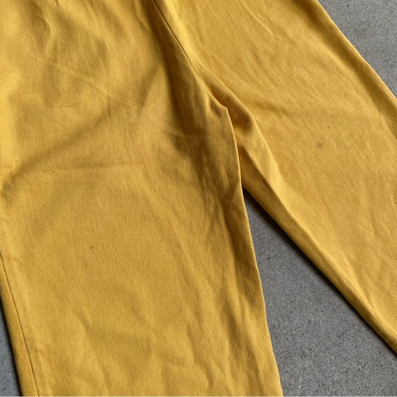 Urban Outfitters Mustard Denim Wide Leg Jumpsuit / Overalls Size Medium - Picture 8 of 12